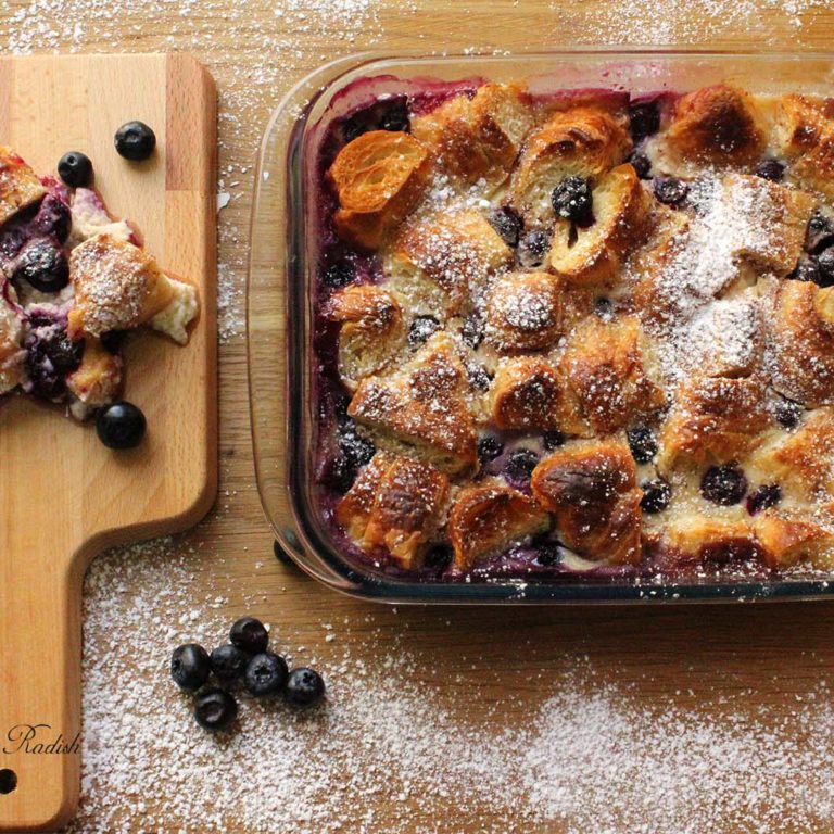 Blueberry Croissant Bake