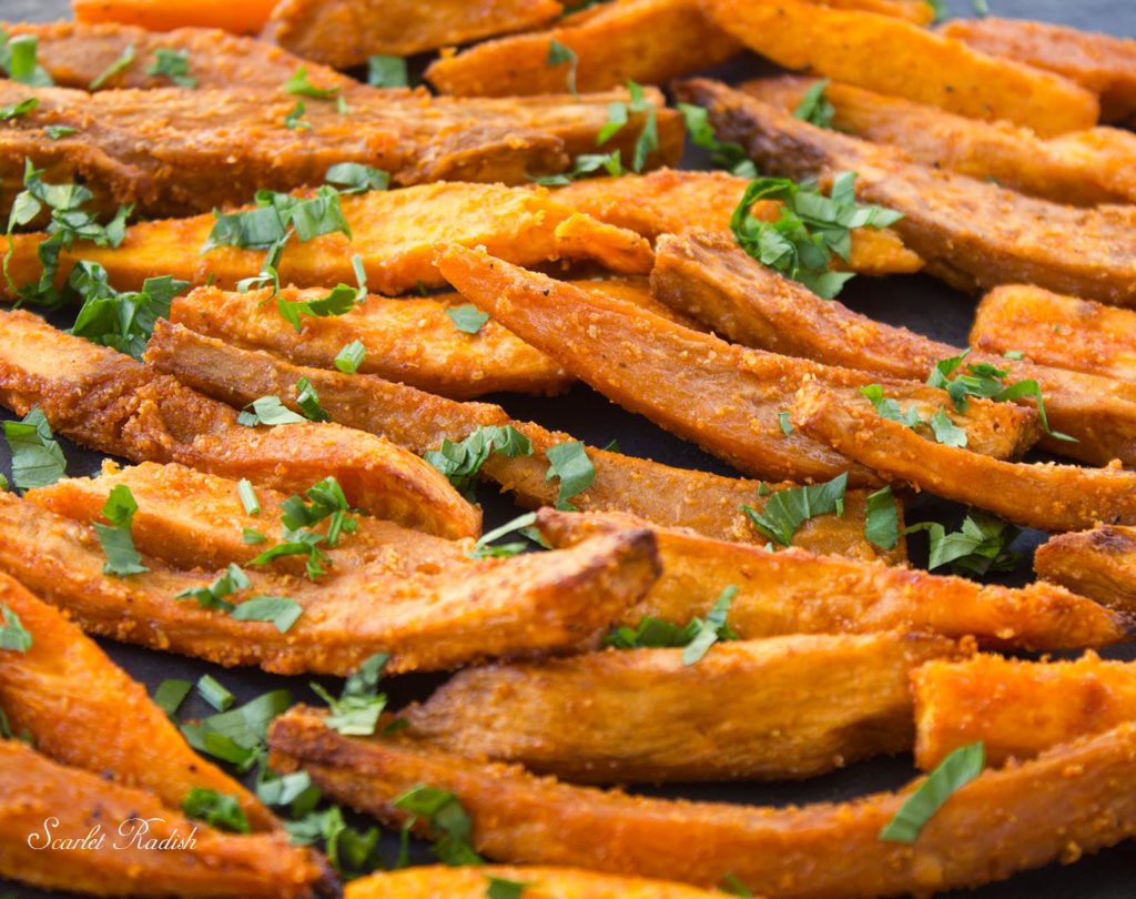 Baked Sweet Potatoe Fries – Scarlet Radish